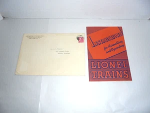 LIONEL 1940 UMSCHLAG & ANLEITUNGSHEFT EINZIGARTIG SCHÖN AUS DER HAUPTSITZE - Bild 1 von 3