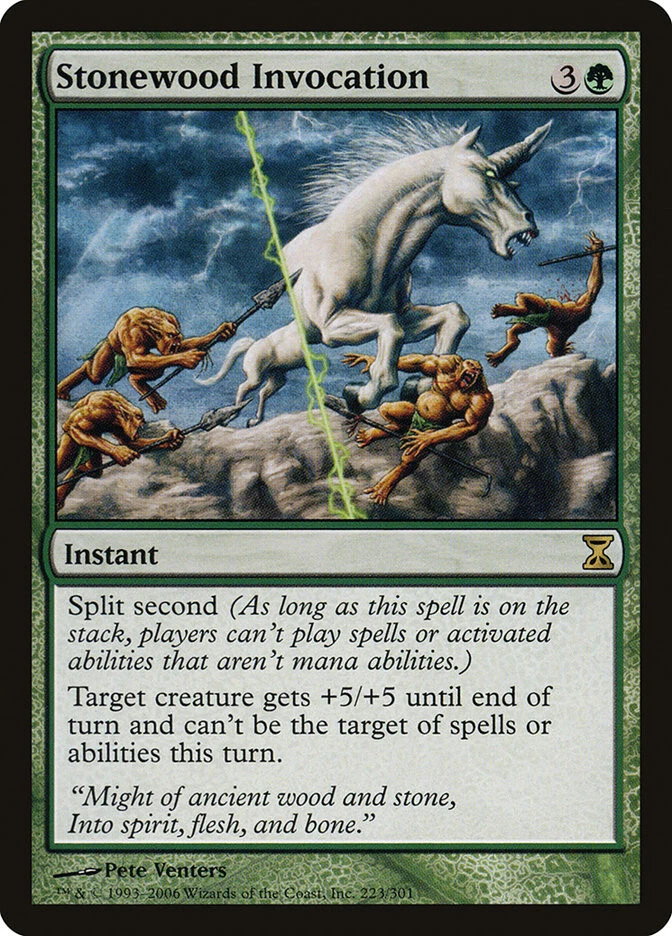 MTG Stonewood Invocation  - Time Spiral #223 - Image 1 of 1