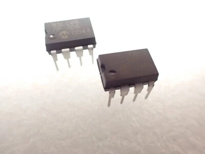 MICROCHIP 93LC66/P EEPROM 512x8 Or 256x16 DIP8 UK STOCK x5pcs - Image 1 of 4