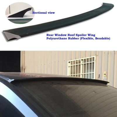 Flat Black 380Q Rear Roof Spoiler Wing Fits 2011~2018 Volkswagen Beetle A5 Coupe - Image 1 of 4