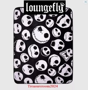LOUNGEFLY Disney Nightmare Before Christmas Throw Blanket 48"x60" - Picture 1 of 3