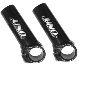 UNO MANUBRIO CORNA APPENDICI 80mm NERO BLACK BICI BICICLETTA MTB TRAINING BIKE - Foto 1 di 1