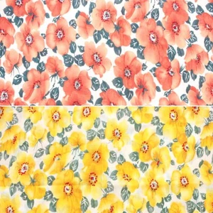 100% Cotton Lawn Fabric Popping Poppies Floral Flower Poppy Garden Aysgarth Road - Picture 1 of 3