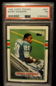 1989 Topps Barry Sanders #83T PSA 7 Detroit Lions HOF - Bild 1 von 2