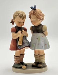 Vintage Hummel Knitting Lesson Girls Figurine #256 West Germany 7 1/2” Tall - Picture 1 of 14