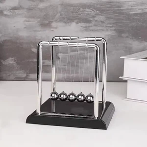 Newton's Cradle Steel Balance Ball Physics Science Pendulum Desk Fun Toy Gifts - Picture 1 of 3