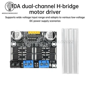 DC 3-18V 10A Dual H-bridge Motor Driver DC Forward &Reverse PWM Speed Controller - Picture 1 of 24