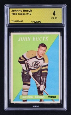 1958 Topps: # 40 Johnny Bucyk MBA 4 VG-EX - Image 1 of 4