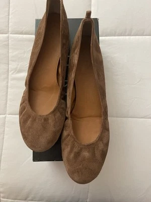 Женские коричневые замшевые балетки Cecece без застежек размер 10 сделано в Италии J CREW - Изображение 1 из 4