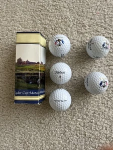 2008 Ryder Cup Valhalla Golf Club Logo Ball Titleist Sleeve + Belfry&Valderrama - Picture 1 of 3