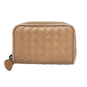 Auth BOTTEGA VENETA Intrecciato - Beige Leather B01191881Y Coin Case - Picture 1 of 5