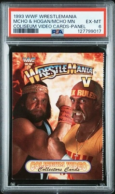 Coliseum 1993 WWF WrestleMania V Hulk Hogan Macho Man Randy Savage PSA 5 Foto 1 de 2