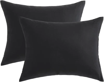 Standard Pillow Cases, 100% Egyptian Cotton Pillowcases with Hidden Zipper, 500 - Image 1 of 4