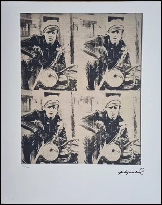 ANDY WARHOL * Marlon Brando * 50 x 40 cm * signed lithograph * limited # 150/200 - Bild 1 von 4