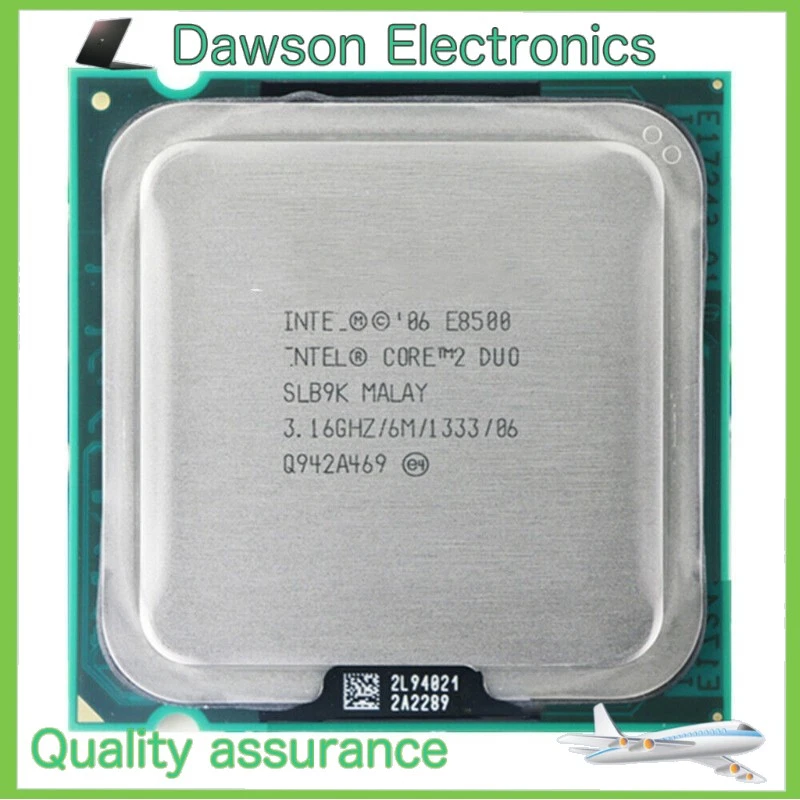 Intel Core 2 Duo E8500 CPU SLB9K/SLAPK 6M/1333/3.16GHz LGA 775 Processor - Image 1 of 1