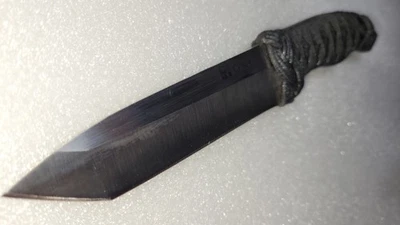 CRKT First Strike Fighting Knife,4 1/2 Inch Tanto Fixed Blade, Cord & Ray Skin H - Image 1 of 4