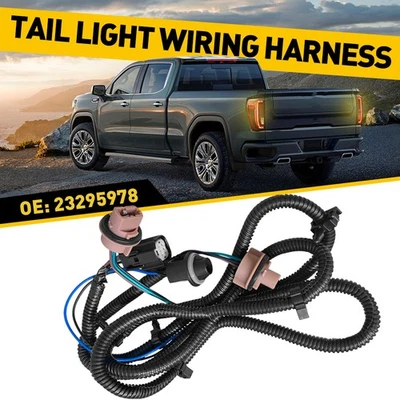 Arnés de cableado de lámpara lateral trasera para conductor apto para GMC 1500 Sierra 2500HD 3500HD 2016-2019 Foto 1 de 4
