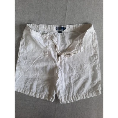 Polo By Ralph Lauren мужчин большой PureLinen шнурок эластичной 5 карман короткий холст - Изображение 1 из 4