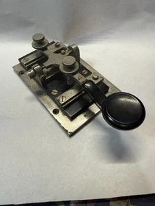 WWII Japanese Hayakawa Navy Hand Telegraph Morse Code Traning Key - Zdjęcie 1 z 11