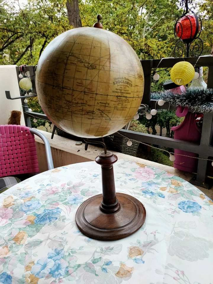 Globus Weltkugel Dietrich Reimers Erdglobus 1921 - Bild 1 von 4