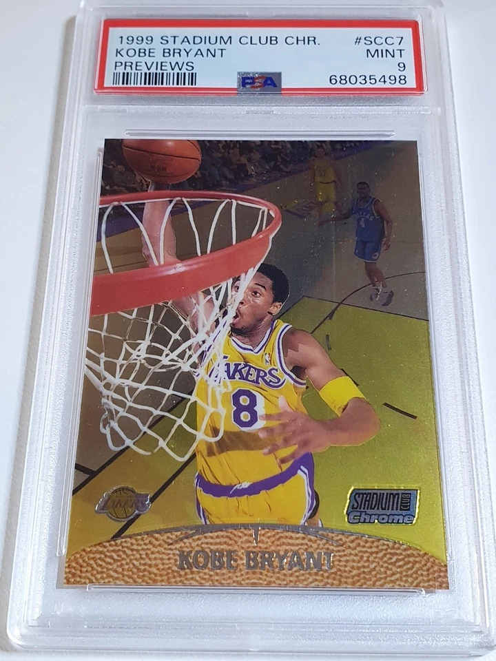 Stadium Club 1999 cromado Kobe Bryant #SCC7 vistas previas - PSA 9 (POP 35) Foto 1 de 2