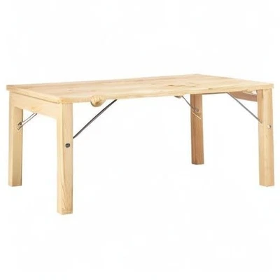 MUJI Pine Wood Low Table Foldable 80cm x 50cm x 35cm 18499434 - Image 1 of 4