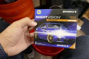 NAPA NightVision Xenon Twin Pack H1 Headlight BPH1NVX2-N Super White #C4 - Picture 1 of 3