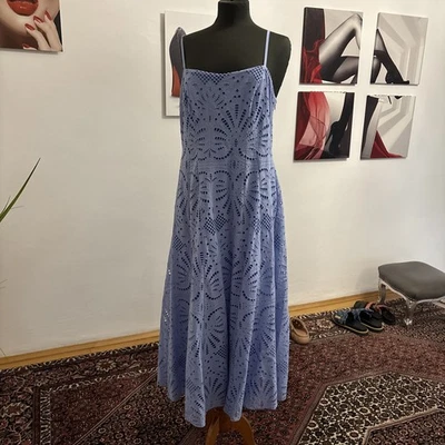 Sommerkleid Damen Hellblau Größe 42 Baumwolle Blogger Forever New - Bild 1 von 4