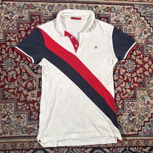 Carolina Herrera Rugby gestreiftes Piqué Kurzarm Polo/Golf Shirt Größe Small  - Bild 1 von 8
