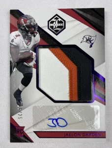 2021 Panini Limited #175 Jaelon Darden RPA 3 Color Patch Rookie Patch Auto /25 - Bild 1 von 2
