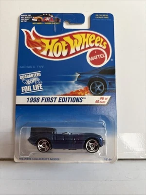 Hot Wheels 1998 Primera Edición 6/48 Jaguar D-Type #638 Estreno Modelo Coleccionista Foto 1 de 4