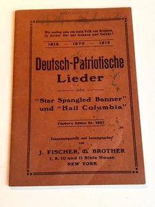 Original WW1 WWI German Patriotic Songs Book 1914 - Picture 1 of 9
