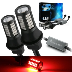 Syneticusa 3157 64 LEDs Rojo Señal de giro trasero Lámpara de estacionamiento Bombillas - Imagen 1 de 11