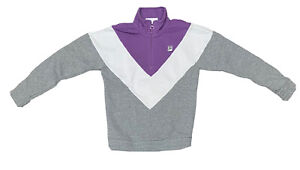 FILA Womens Jacket Size XL 1/4 Zip Tennis Track Pullover Chest Logo