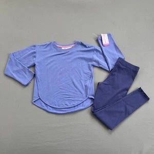Tommy Bahama 2PC Set M Size 7-8 Girl Sweatshirt + Ribbed Leggings Outfit Lot NEW - Picture 1 of 14
