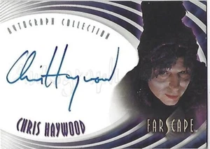 FARSCAPE THROUGH THE WORMHOLE A63 Chris Haywood como autógrafo Kyvan tarjeta coleccionable - Imagen 1 de 2