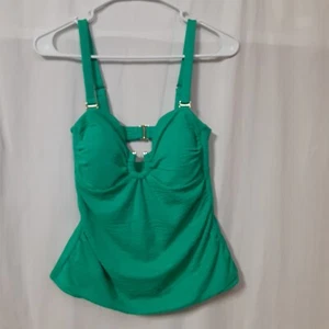 Time and True Tankini Top Green Breeze Straps/Strapless New W/ Tags Small(4-6) - Picture 1 of 4