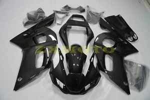 Black Forged Carbon Fiber Fairing Kit +Bolts for Yamaha YZF R6 2006 2007 Body - Picture 1 of 15