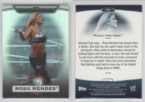 2010 Topps Platinum WWE Rainbow Rosa Mendes #16 Rookie RC