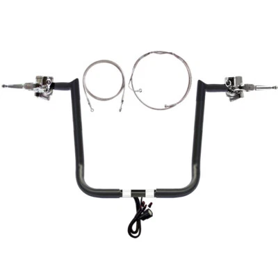 Manillar enganchado 1 1/4" negro 16" CKit 2016-2023 Harley Ultra & Limited con ABS Foto 1 de 4