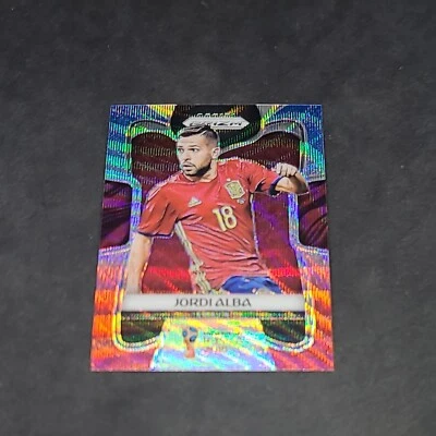 Jordi Alba 2018 Prizm FIFA World Cup Red & Blue Wave Refractor - Card No. 203 - Image 1 of 2