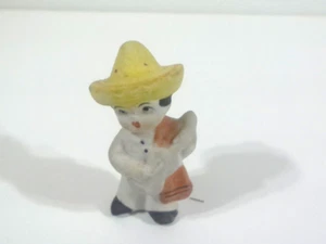 Vintage Biskuit Mexikanische Gitarre Junge Flamenco Mädchen Figur Porzellanfiguren - Bild 1 von 12
