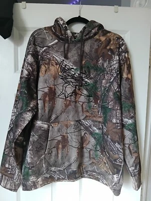VINTAGE | Real Tree Camo Pullover Hoodie sz L - Image 1 of 4