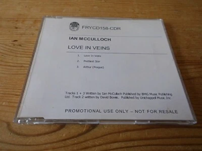 Ian Mcculloch (Echo & The Bunnymen) love in veins cdr promo frycd 158 3 trk mega Foto 1 de 3