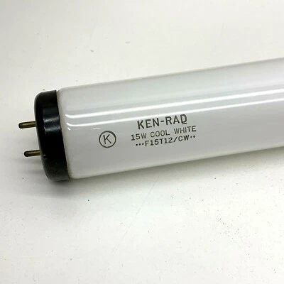 Ken-Rad F15T12/CW Fluorescent 15-Watt Lamp Light Bulb 15W 18" Cool White - Image 1 of 4