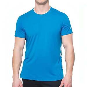 Asics Essential DBL GPX Short Sleeve Mens Training Top Blue Running Workout