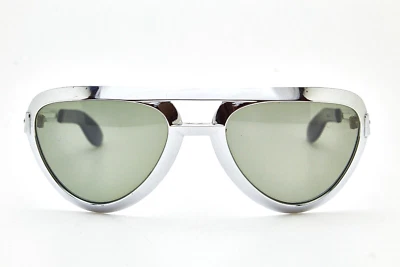 POLAROID HOLLAND 8204 Silver ELVIS Presley Era Vintage Sunglasses 197*👓 MAN - Immagine 1 di 4