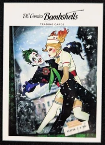 The Joker Harley Quinn 2017 DC Comics Bombshells Cover Karte #A10 (NM) - Bild 1 von 2