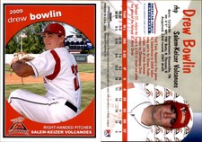 Drew Bowlin 2009 Grandstand Salem-Keizer Volcanoes #NNO Card *AutographDen*
