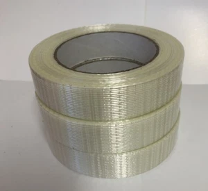 3 Rolls Of 25mm Crossweave Filament Reinforced Tape - Picture 1 of 1